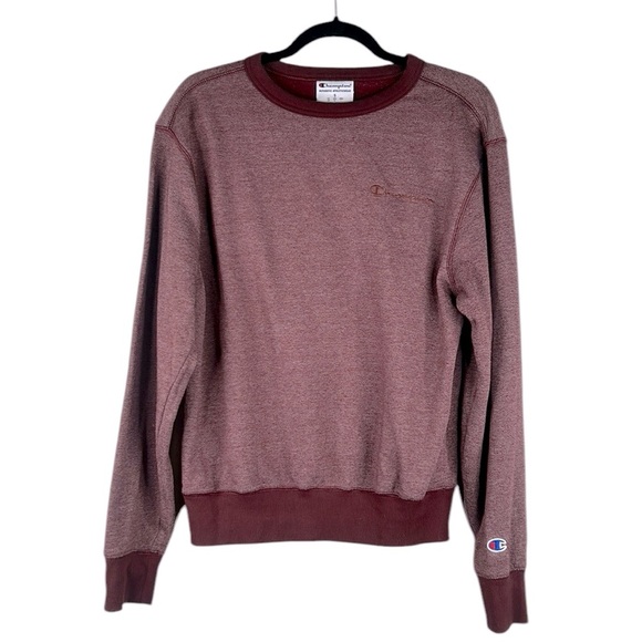 Champion Burgundy Super Soft Crewneck Classic Sweatshirt Size Small - Picture 1 of 6